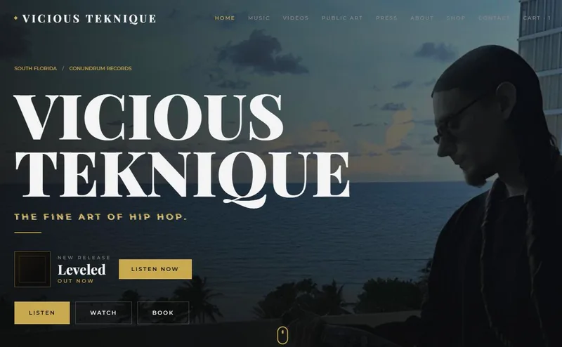Vicious Teknique website screenshot